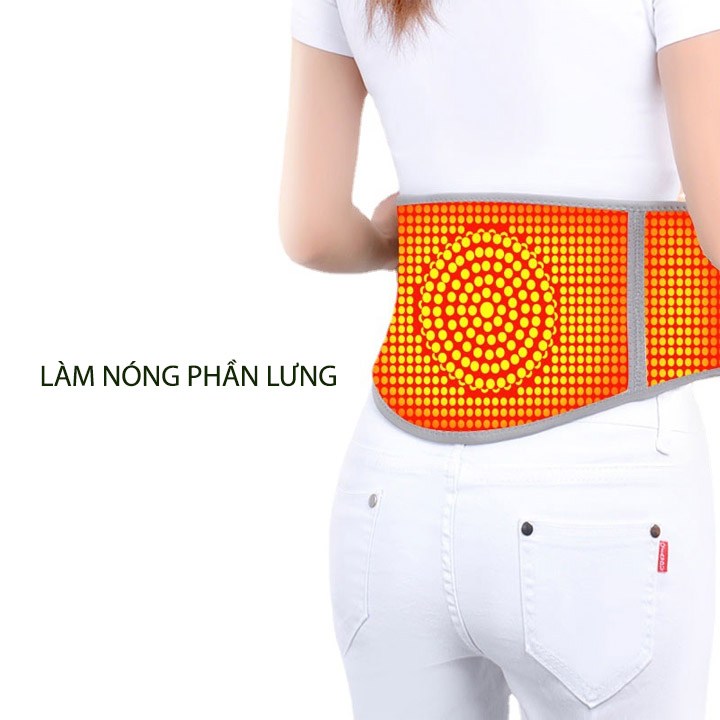 Đai ngải cứu làm nóng lưng bụng tới 45 độ C, giảm đau hiệu quả