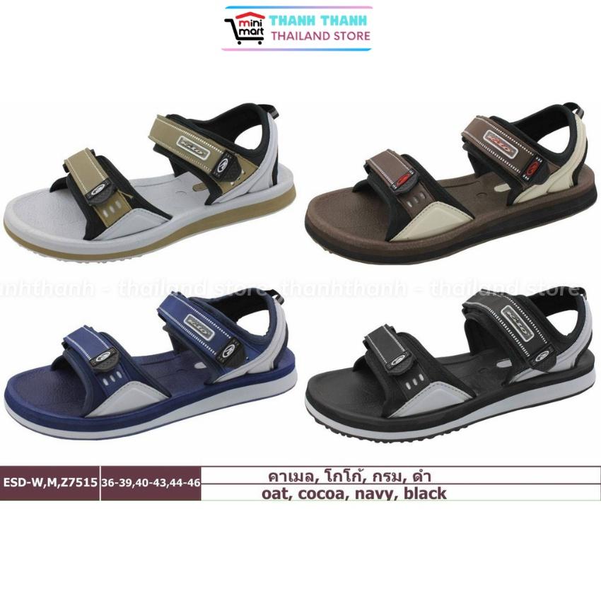 Giày dép nam sandal, Dép quai hậu Thái Lan Kito ESD WM Z 7515