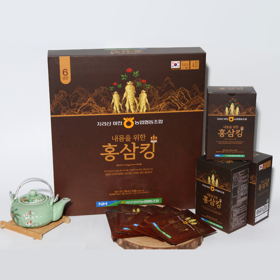 Bộ 2 Hộp Nước Hồng Sâm Hàn Quốc Red Ginseng King For My Body (2 hộp x 30 gói x 50ml)  - Nhập khẩu Hàn Quốc