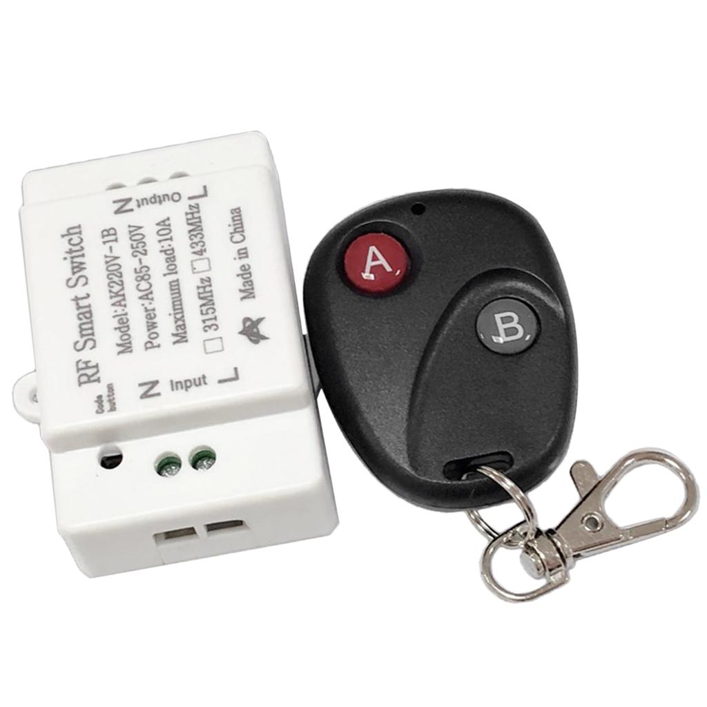 Bộ Chuyển đổi Rơle điều Khiển Từ Xa Không Dây AC 85-250V RF + Bộ Thu