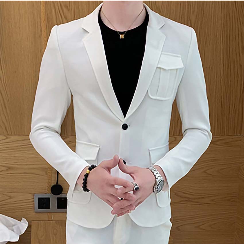 Áo Vest Nam Phối túi ngực kèm túi hộp 2 bên áo với chất liệu Polyester lên Form đứng dáng không nhăn không nhàu N45