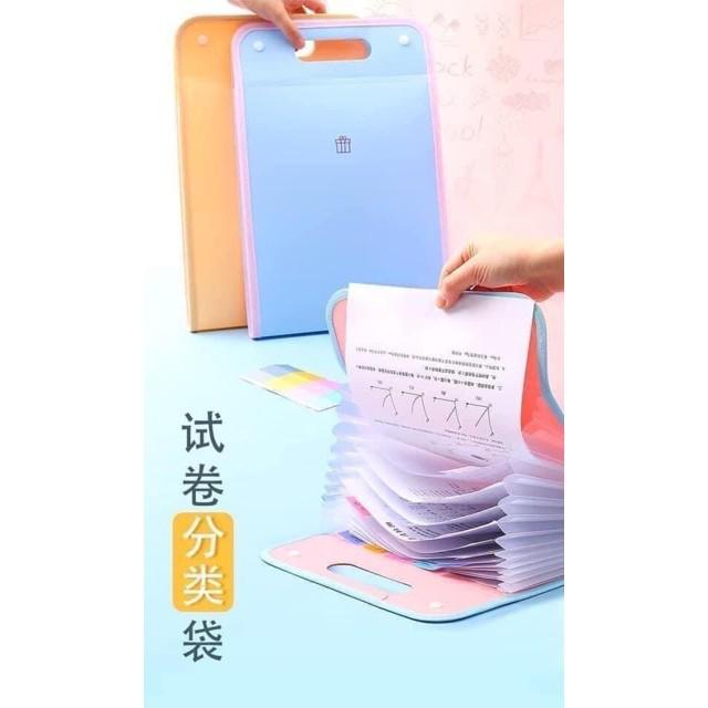 File Lưu Hồ Sơ, Túi Đựng Tài Liệu 12 Ngăn Siêu Gọn Gàng Và Tiện Dụng