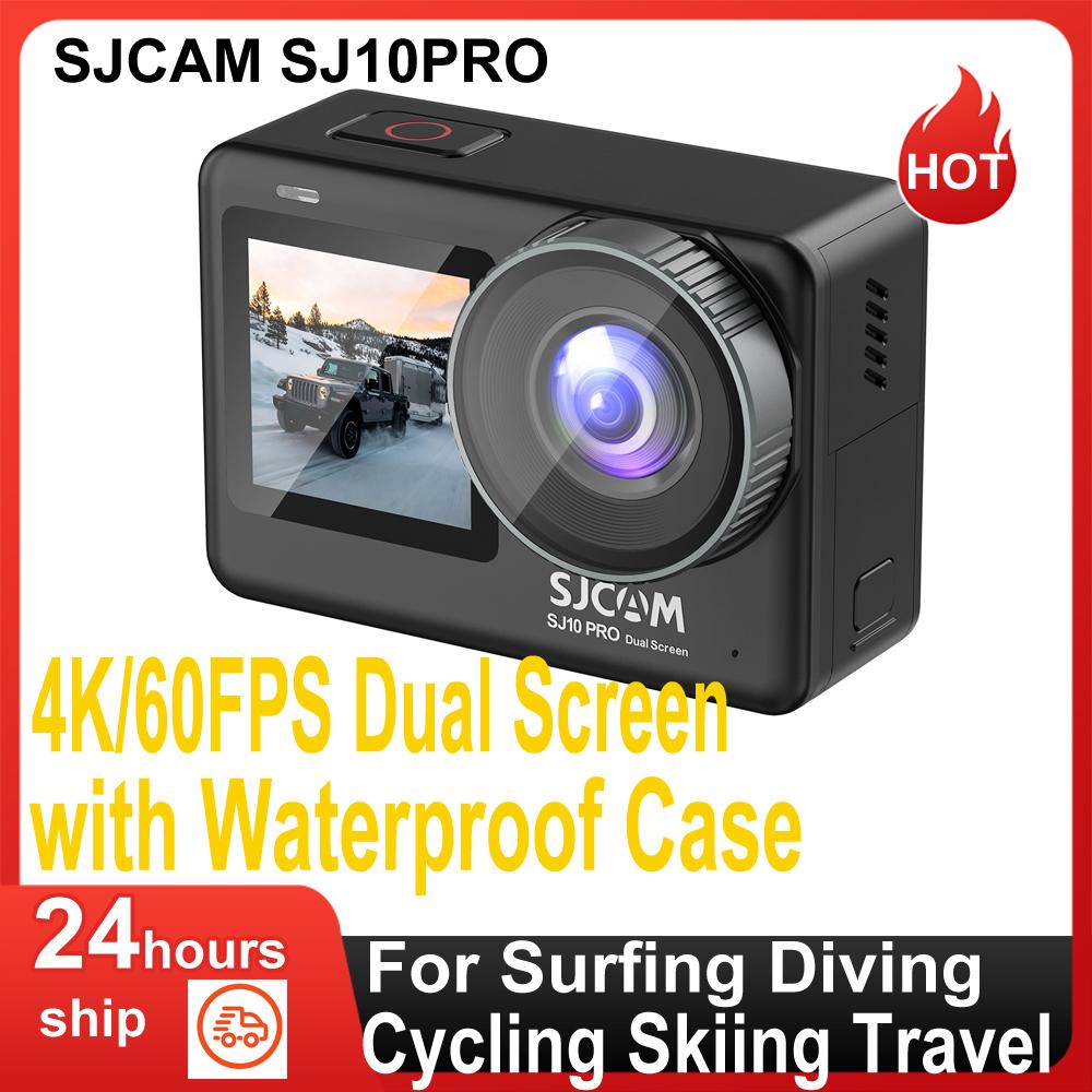 SJCAM SJ10PRO 4K/60fps có độ phân giải cao của màn hình thể thao có vỏ chống thấm nước để lướt đi xe đạp đi xe đạp du lịch