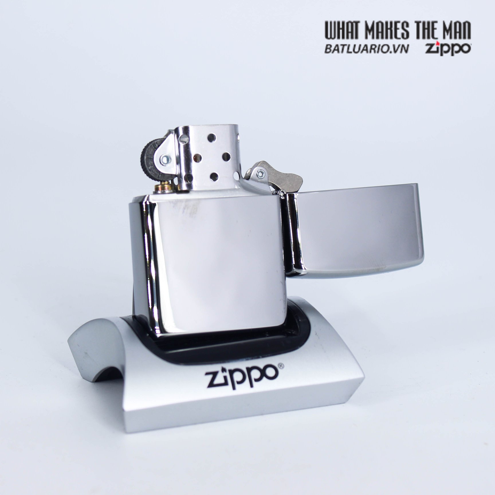 Bật Lửa Zippo 29727 – Zippo Fusion Leaf High Polish Chrome