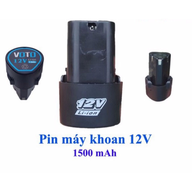 Pin Máy Khoan Cầm Tay 12 V Li-Ion 1500mAh