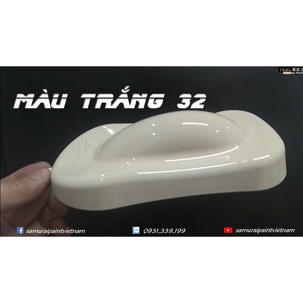 COMBO Sơn Samurai màu trắng Baltic 32 gồm 4 chai đủ quy trình độ bền cao