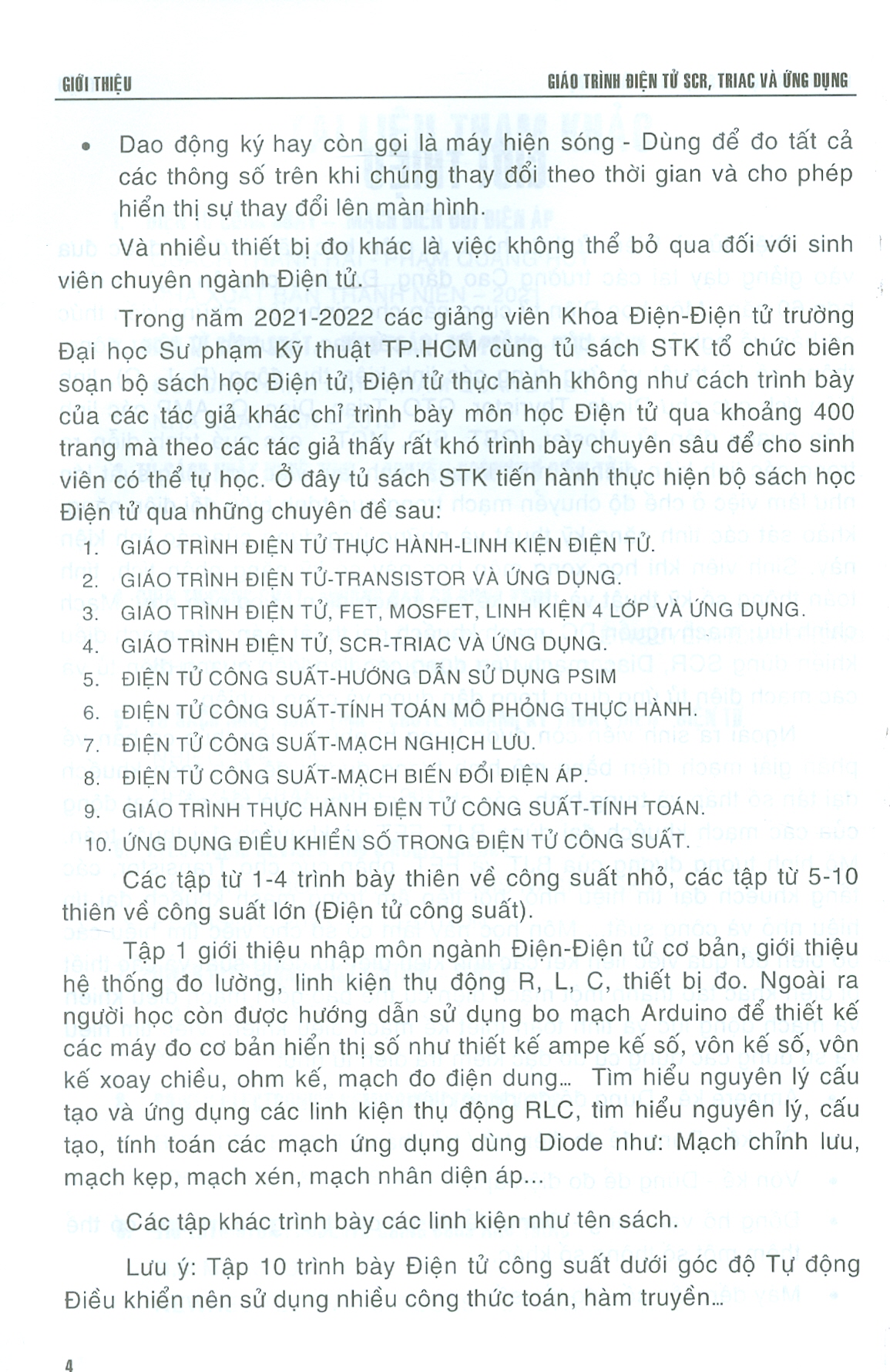 Giáo Trình Điện Tử SCR - TRIAC Và Ứng Dụng