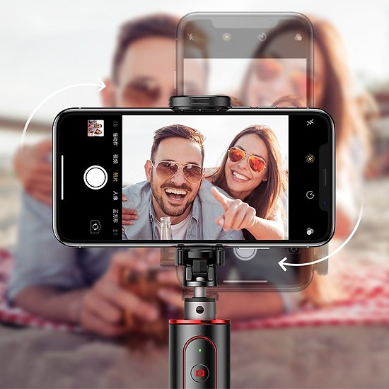 Gậy Selfie Chụp Hình Tự Sướng Tích Hợp Tripod Hỗ Trợ Live Stream Baseus Fully Folding Selfie Stick Kèm Remote Bluetooth Baseus - Hàng Chính Hãng