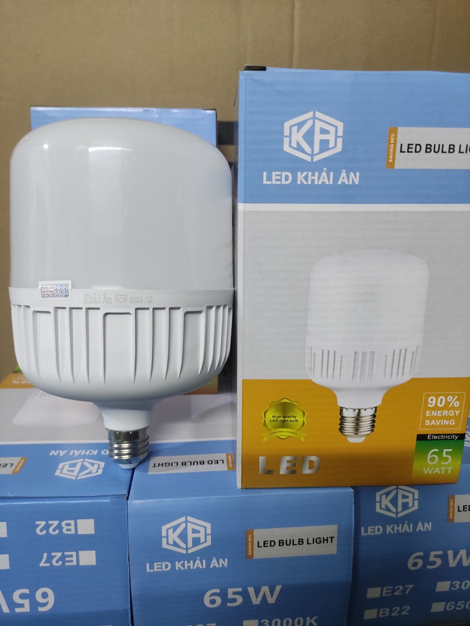 Bóng led trụ 65w phi 13cm ánh sáng trắng