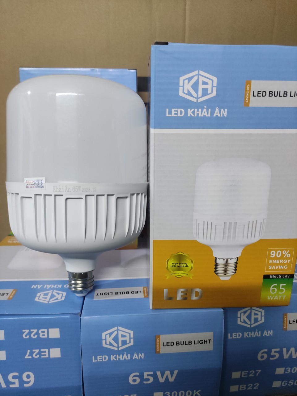 bóng led trụ 65w phi 13cm ánh sáng trắng