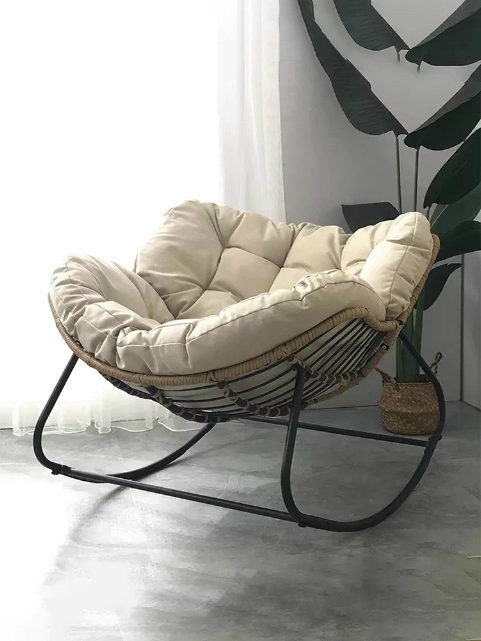 Ghế xích đu Meobeo, ghế sofa thư giãn Tundo để ban công, phòng khách, phòng ngủ tiện lợi thông minh