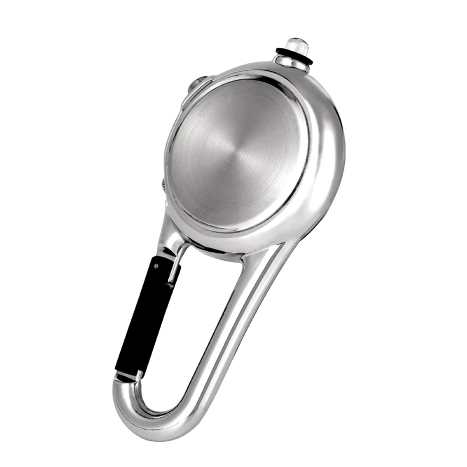 Portable Carabiner Pocket Watch Men Women Watch Luminous with Light Climbing Watch for Outdoor Activities Camping Home Hiking Gear