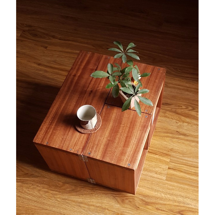 Bàn bệt cafe, kiêm tủ sách gấp