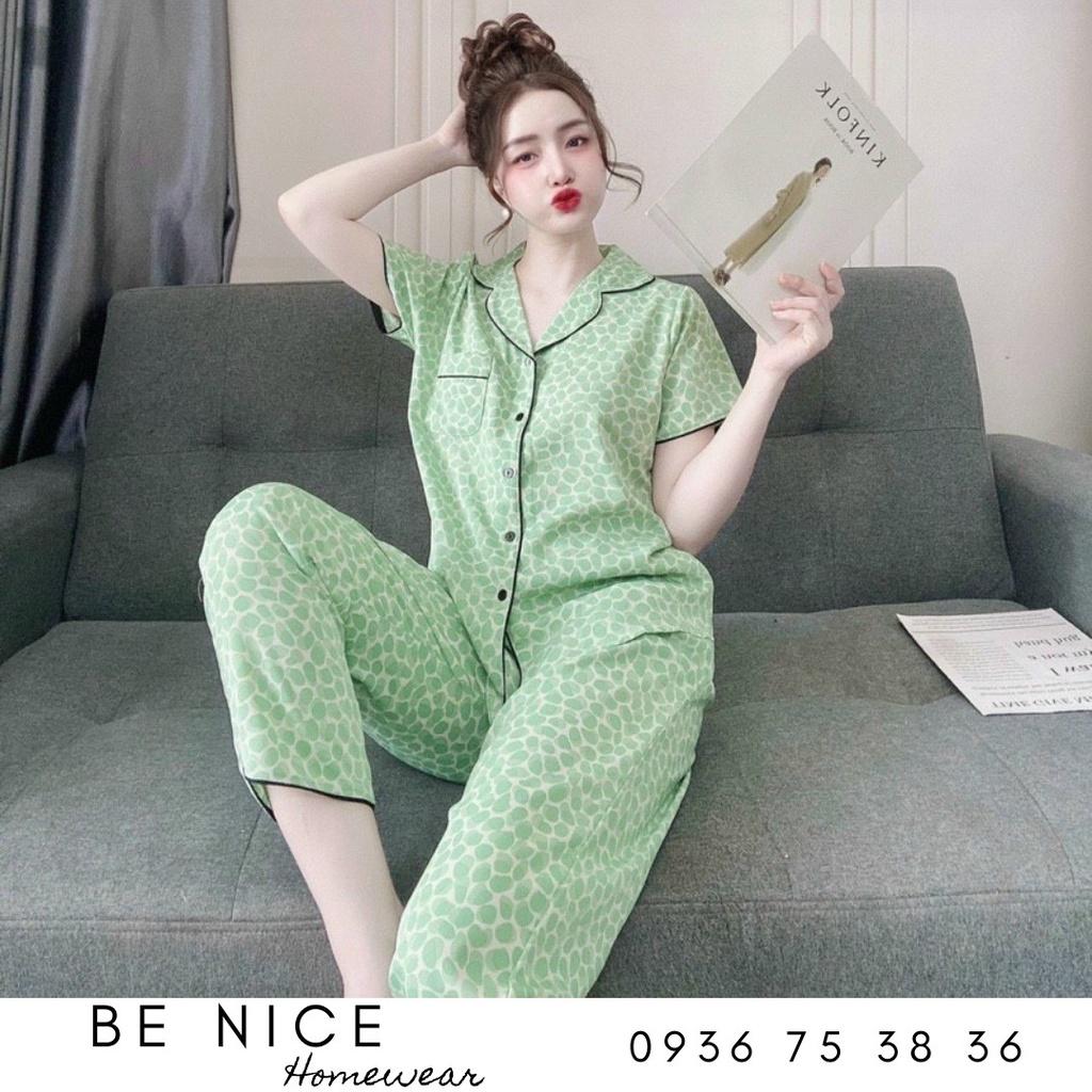 Set pijama dài mặc nhà chất đũi, Be Nice Homewear