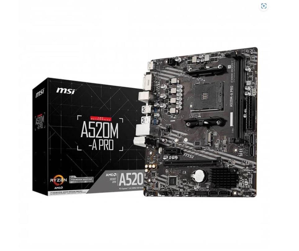 Bo Mạch Chủ Main MSI A520M-A PRO Socket AM4 - Hàng Chính Hãng
