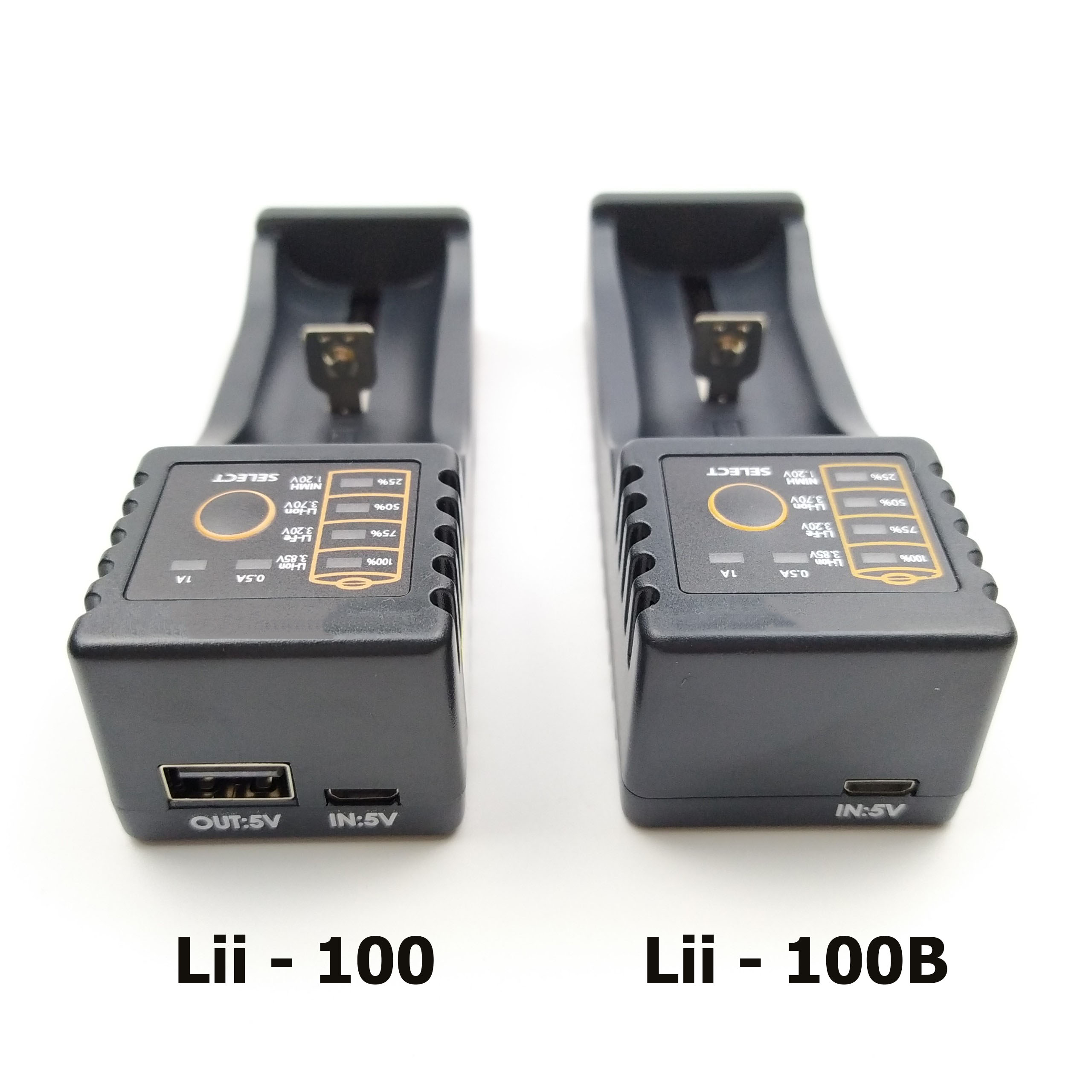 Bộ sạc pin đa năng Lii-100 USB Lii-100B cho pin AA AAA 18650 26650 14500 1.2V 3.2V 3.6V 3.7V 3.85V