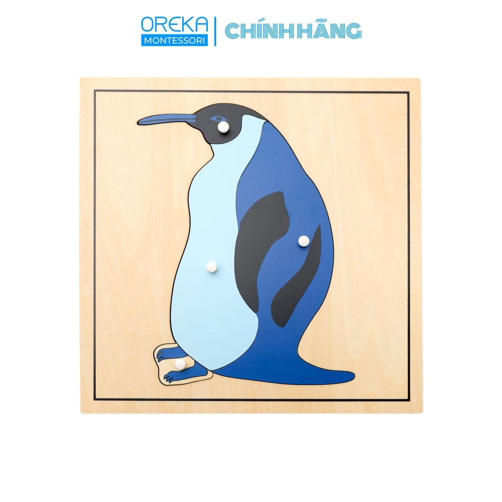 Đồ chơi trẻ em Oreka Montessori Ghép hình động vật: Chim cánh cụt - 0640700