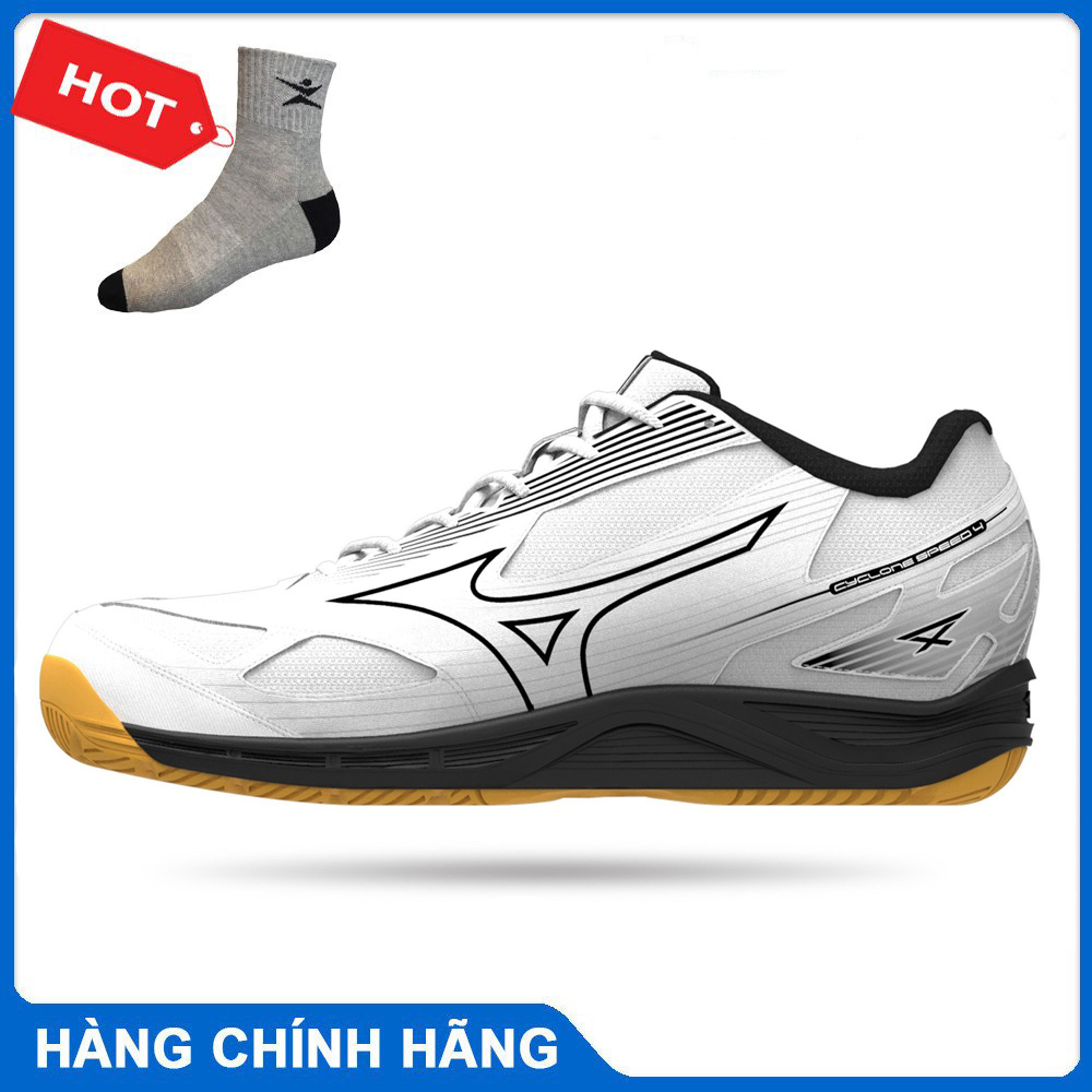 Giày cầu lông bóng chuyền mizuno CYCLONE SPEED 4 mẫu mới cho cả nam và nữ nhiều màu-tặng tất thể thao bendu