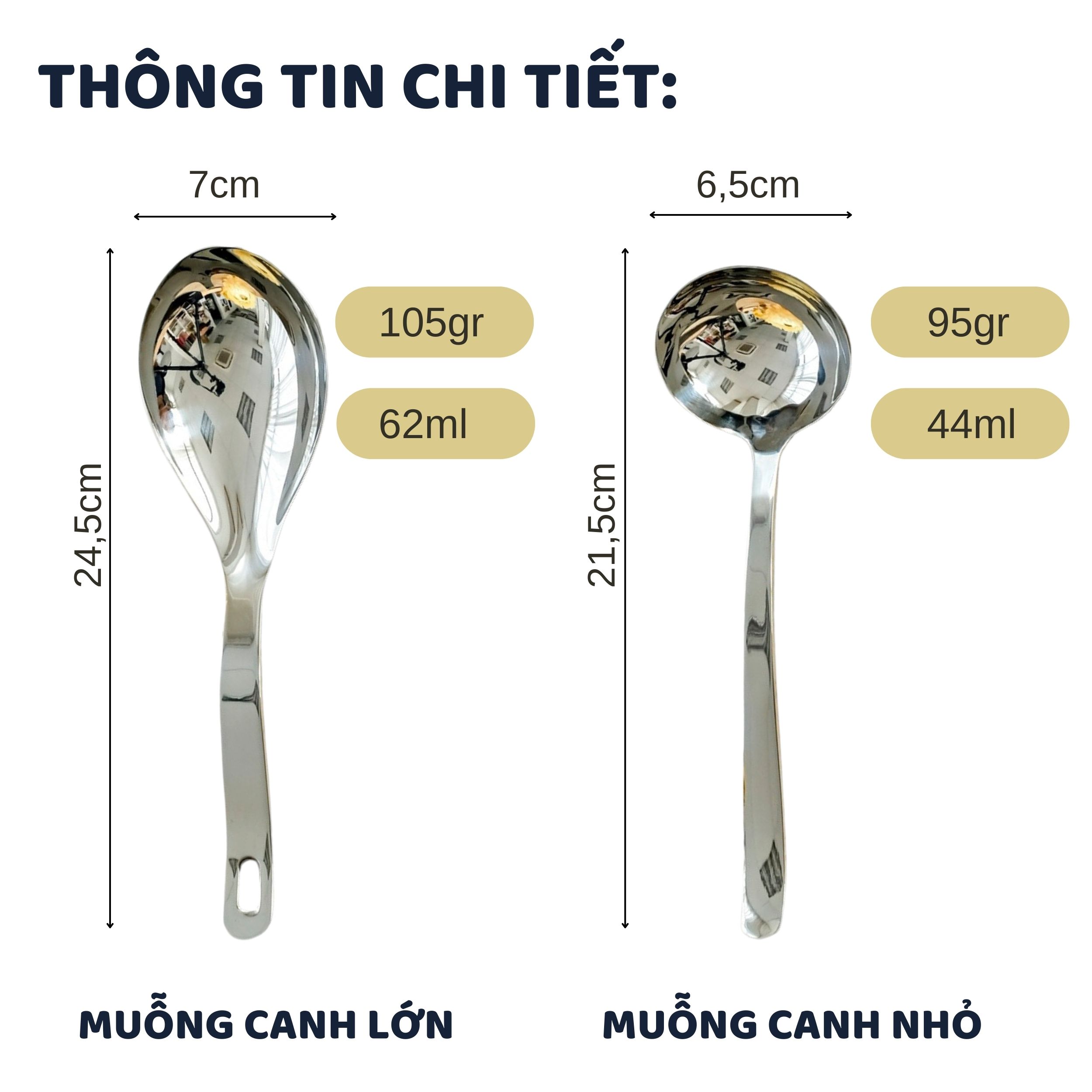 Muỗng canh DandiHome Inox 304