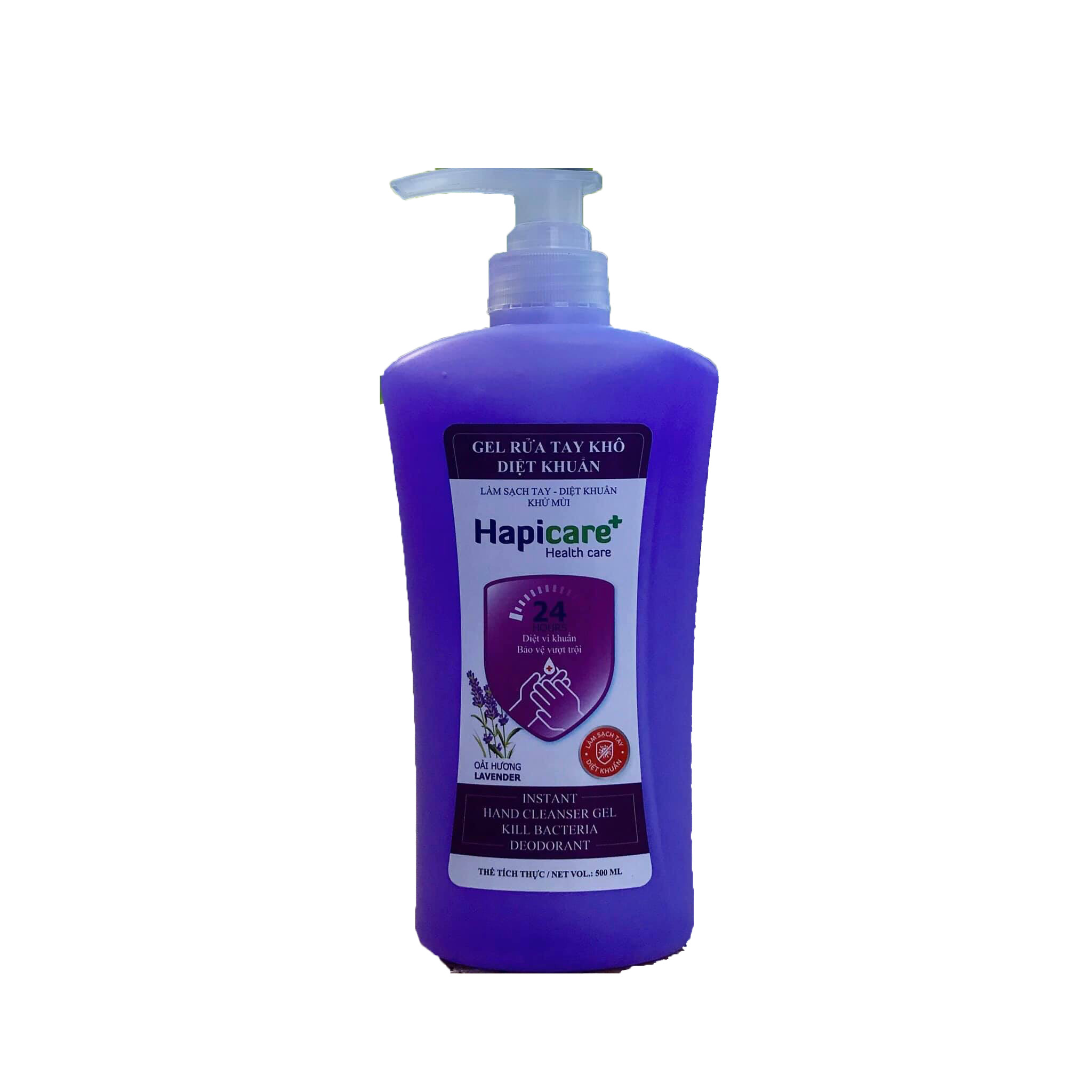 Gel rửa tay khô diệt khuẩn Hapicare hương Lavender 500ml