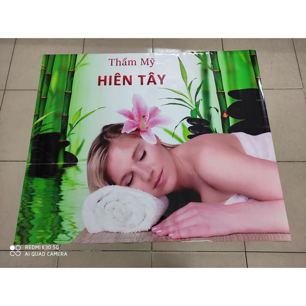 Tranh dán tường Tranh dán Spa tranh trí thiết kế theo yêu cầu kích thước lớn có keo mặt sau
