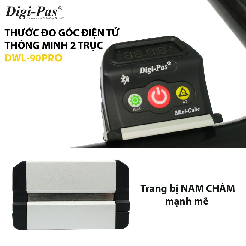 Thước Thủy Đo Góc Thông Minh Digipas DWL-90Pro