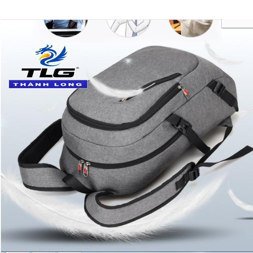 Balo nam, nữ kèm cổng sạc USB Thành Long TLG tặng 01 bút bi cao cấp TLG