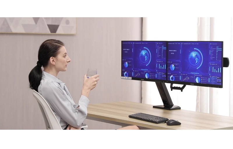 Giá treo gắn bàn 2 LCD North Bayou NB32 Hàng chính hãng - ZAMACO AUDIO