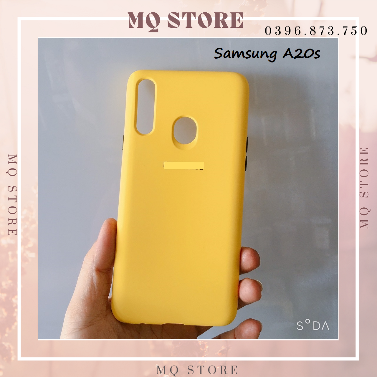 Ốp lưng Silicons chống bẫn full viền phím bấm màu dành cho Samsung A20s