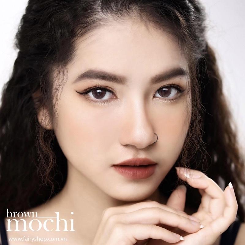 Kính Áp Tròng Cao Cấp Mochi Brown Lens dia: 14.0/ G.dia: 13.0 - FAIRY SHOP CONTACT LENS độ 0 đến 8