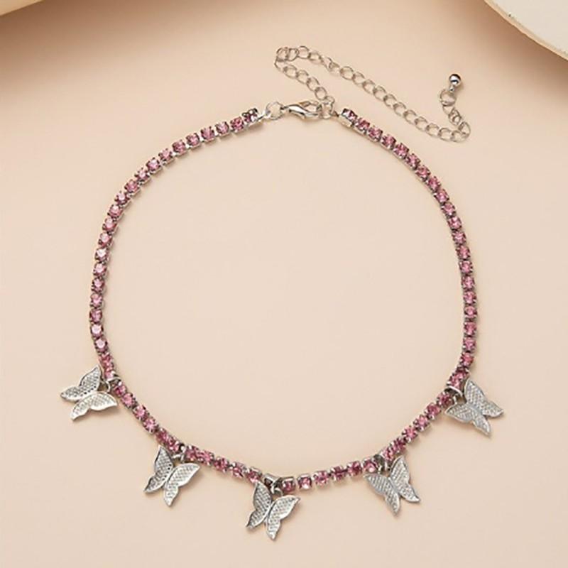BUTTERFLY Vòng Cổ Mặt Hình Bươm Bướm Cá Tính Cho Nữ