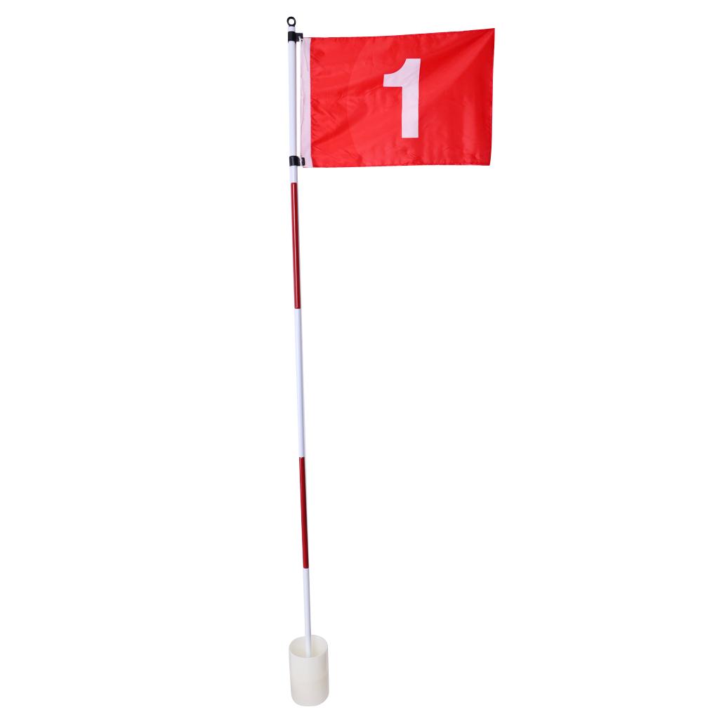 Backyard Practice Golf Hole Cup Flag Stick Pole, Golf Putting Green Flagstick, Perfect Gift for Golfers