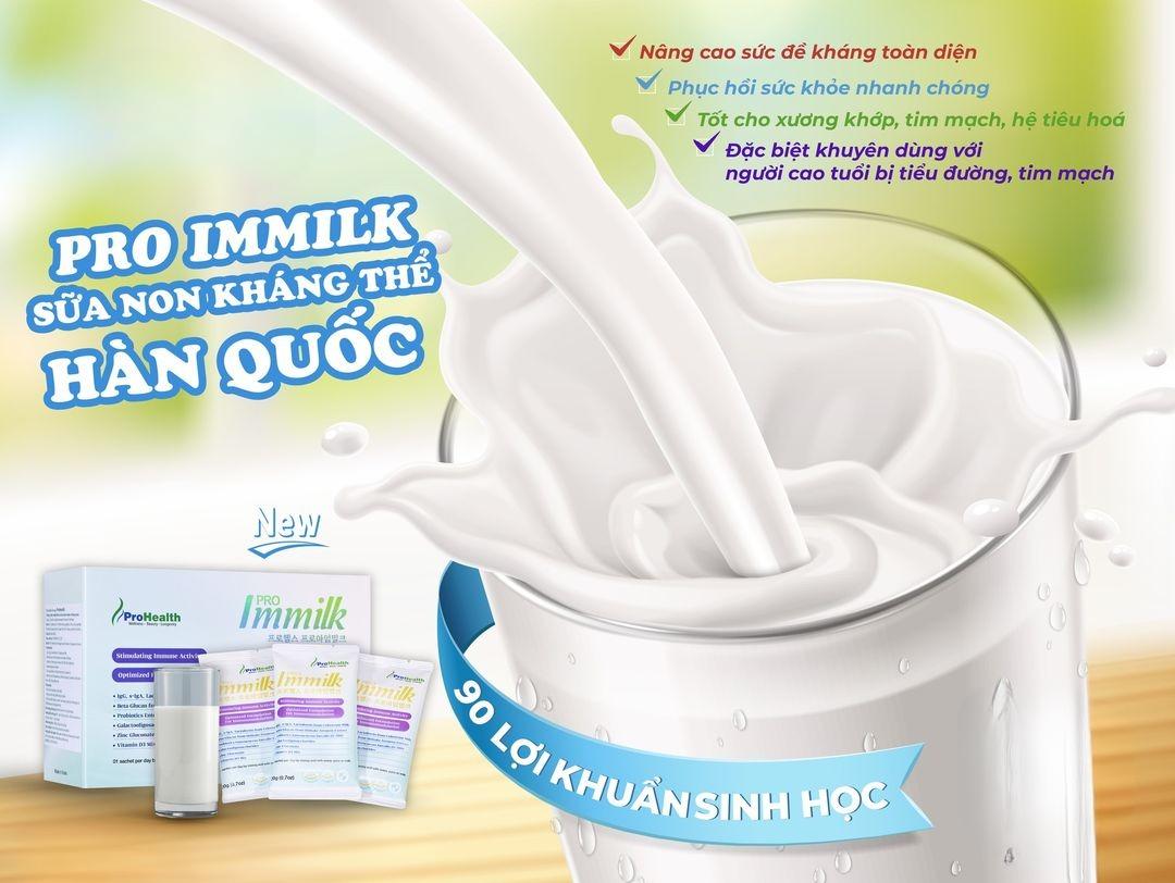 Sữa Kháng Thể PROIMMILK HỘP 15 GÓI - BỔ SUNG DINH DƯỠNG CHO CƠ THỂ