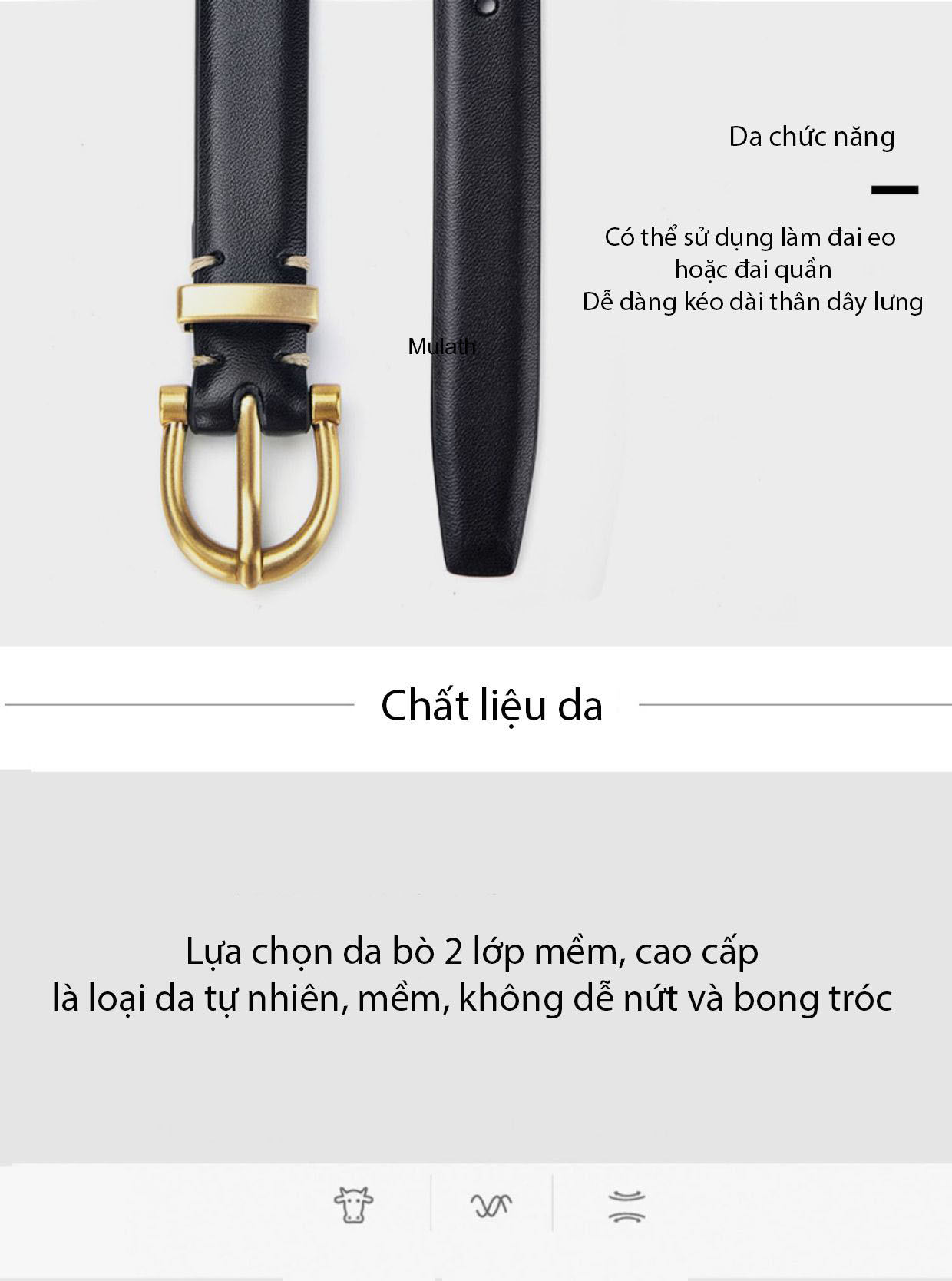 Thắt lưng nữ bản nhỏ, dây nịt nữ da thật cao cấp thời trang cá tính mã TL.NU02