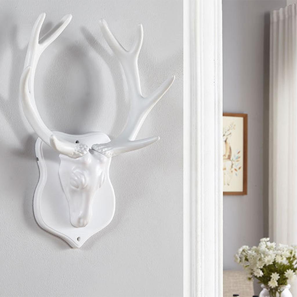 Animal Deer Head Hook Hanger Rack Wall Mount Home Decoration