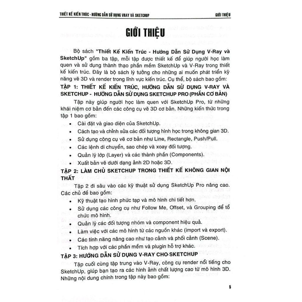 Sách - Thiết Kế Kiến Trúc - Hướng Dẫn Sử Dụng Vray &amp; Sketchup (Tập 1- Phần Cơ Bản) - STK3