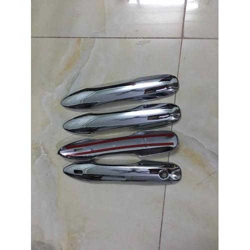 Bộ ốp tay nắm, hõm cửa xe dành cho Toyota Camry 2019 -2021 mạ Crom