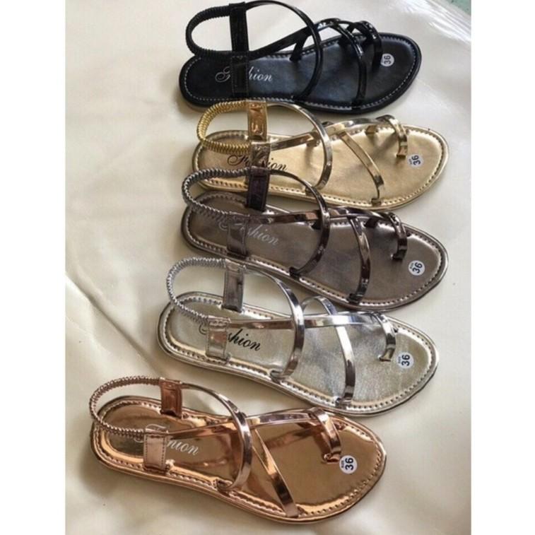 Giày sandal xỏ ngón dây si quai thun hậu BH.