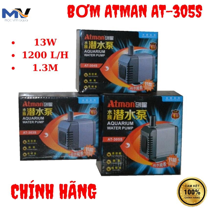 MÁY BƠM NƯỚC HỒ CÁ ATMAN AT-305S 13W - 1200L/H - 1.3M | CỬA HÀNG CÁ CẢNH VÀ THIẾT BỊ LỌC NƯỚC HỒ CÁ MỘC VINH AQUA