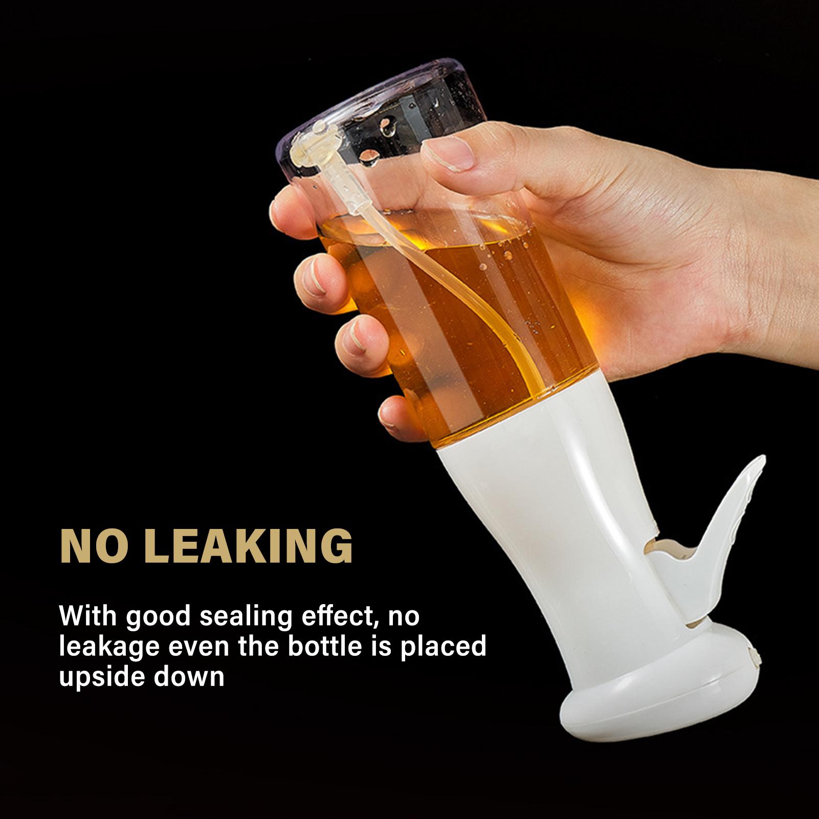 Bình phun dầu bằng nhựa 200ml có kèm bàn chải và chổi phết có thể tái sử dụng nhiều lần, đựng dầu ăn nước sốt, giấm tiện lợi