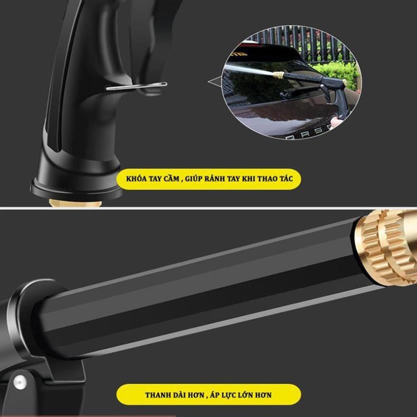 Bộ dây và vòi xịt rửa xe tưới cây tăng áp,vòi xịt rửa,vòi tưới cây 810-2621-1 TL