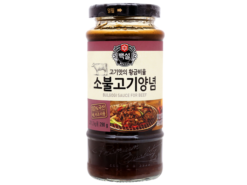 Sốt Ướp Thịt Bò BBQ Hàn Quốc Beksul 290 Gr