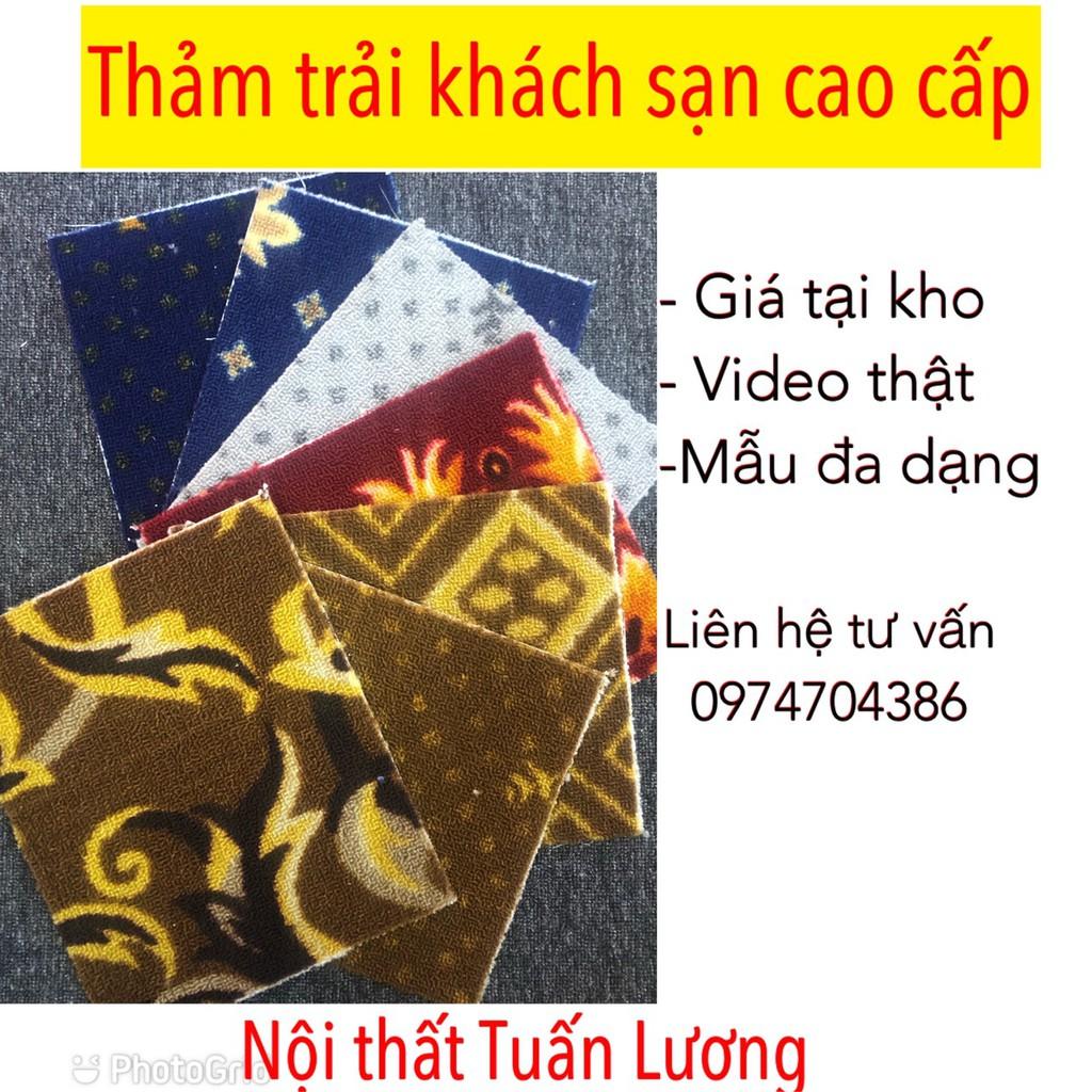 Thảm trải khách sạn cao cấp khổ 4m, nỉ đế gai chống trơn trượt