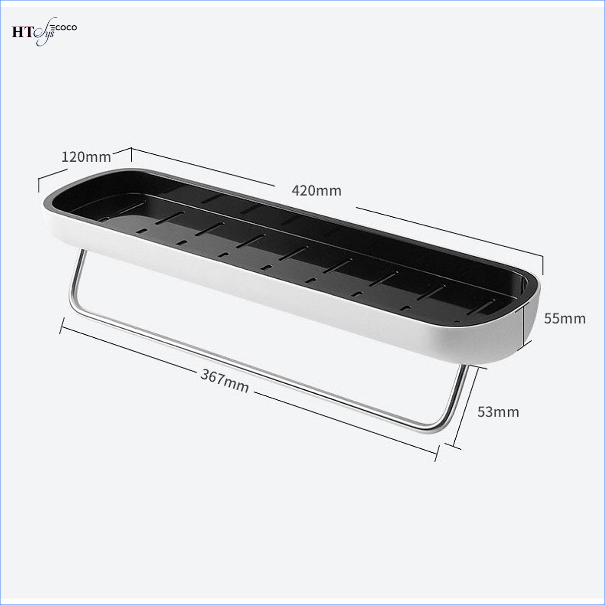 Kệ để đồ nhà tắm HT SYS-COCO-E1923-Chất liệu ABS cao cấp