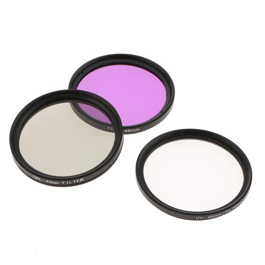 UV CPL FLD Professional Lens Filter Kit and Carry Pouch for DSLR Camera Lenses 46mm 49mm 52mm 55mm 58mm 62mm 67mm 72mm 77mm 82mm 40.5mm