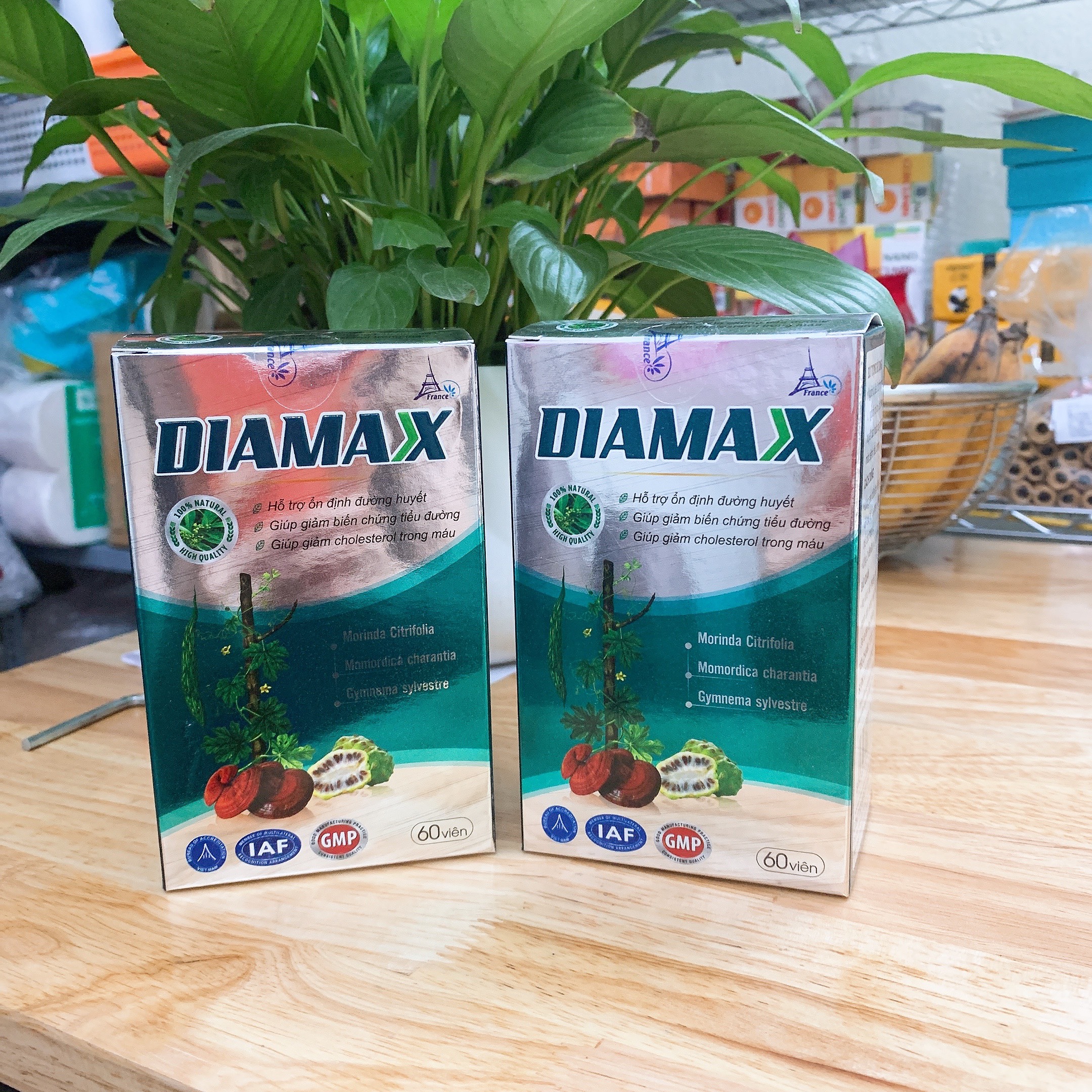 COMBO 02 Hộp DIAMAX – Giảm biến chứng tiểu đường, đường huyết và cholesterol - Hộp 60 viên