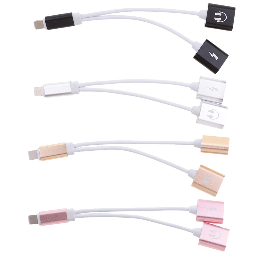 Headphones Charger & Audio Splitter Adapter For