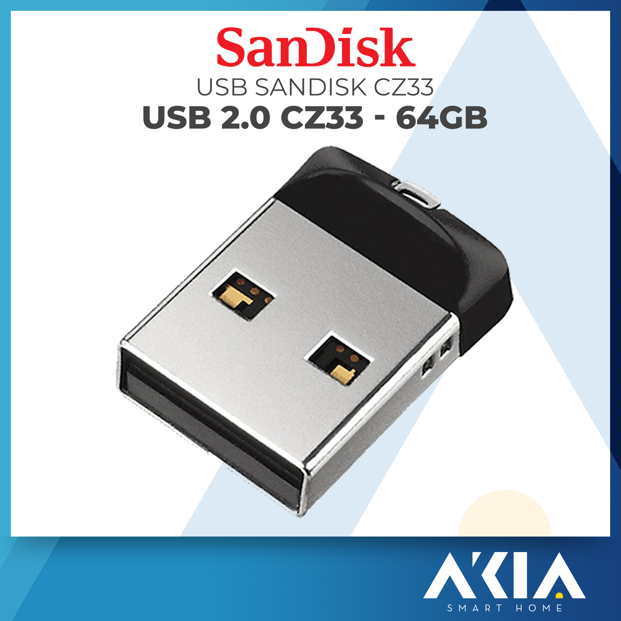 USB 2.0 SanDisk CZ33 Cruzer Fit Flash Drive (SDCZ33-G35) - Hàng Chính hãng