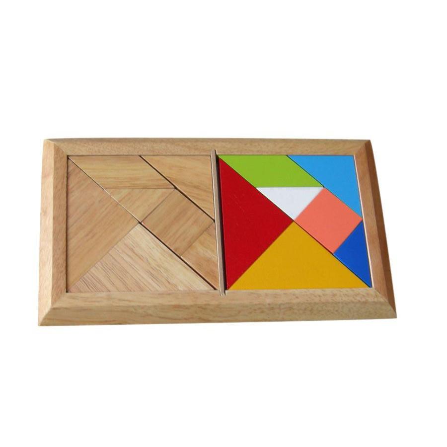 Đồ chơi gỗ, Tangram đôi đồ chơi giáo dục cho bé phát triển trí não