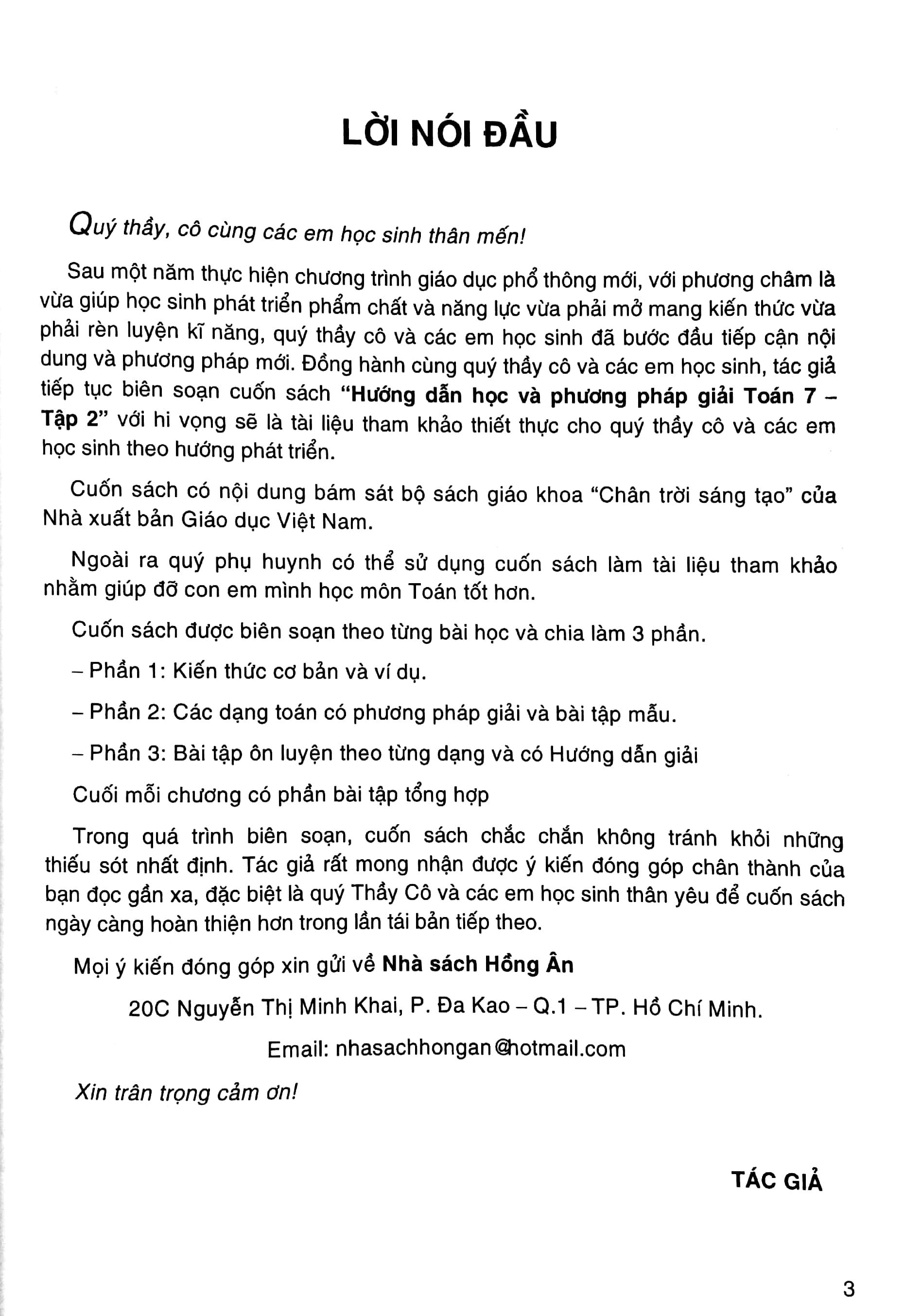 Hướng Dẫn Học Và Phương Pháp Giải Toán 7 - Tập 2